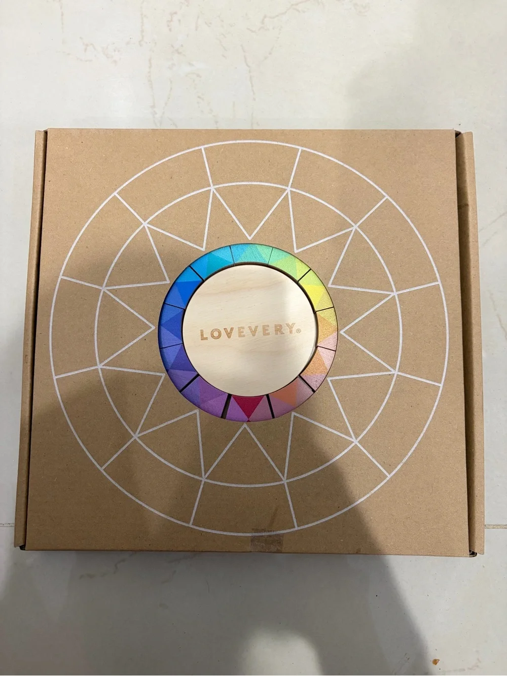 Lovevery “Color Theory” Wooden  Kaleidoscope puzzle Montessori Toy Educational